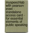 Myspeechlab With Pearson Etext - Standalone Access Card - For Essential Elements Of Public Speaking