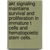 Akt Signaling Maintains Survival And Proliferation In Immature T Cells And Hematopoietic Stem Cells. door Marisa Mil Juntilla
