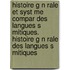Histoire G N Rale Et Syst Me Compar Des Langues S Mitiques. Histoire G N Rale Des Langues S Mitiques
