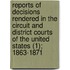 Reports Of Decisions Rendered In The Circuit And District Courts Of The United States (1); 1863-1871