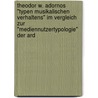 Theodor W. Adornos "Typen Musikalischen Verhaltens" Im Vergleich Zur "Mediennutzertypologie" Der Ard door Katrin Haase