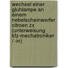 Wechsel Einer Gluhlampe An Einem Nebelscheinwerfer Citroen Zx (Unterweisung Kfz-Mechatroniker / -In) by Marcel Schaffranke