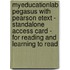 Myeducationlab Pegasus With Pearson Etext - Standalone Access Card - For Reading And Learning To Read
