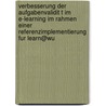 Verbesserung Der Aufgabenvalidit T Im E-Learning Im Rahmen Einer Referenzimplementierung Fur Learn@Wu door Thomas Renner