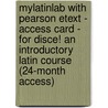 Mylatinlab With Pearson Etext - Access Card - For Disce! An Introductory Latin Course (24-Month Access) door Thomas J. Sienkewicz
