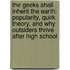 The Geeks Shall Inherit The Earth: Popularity, Quirk Theory, And Why Outsiders Thrive After High School