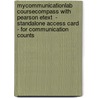 Mycommunicationlab Coursecompass With Pearson Etext  - Standalone Access Card - For Communication Counts door Debra Worley