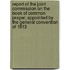 Report Of The Joint Commission On The Book Of Common Prayer; Appointed By The General Convention Of 1913