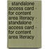 - Standalone Access Card - For Content Area Literacy - Standalone Access Card - For Content Area Literacy