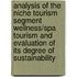 Analysis Of The Niche Tourism Segment Wellness/Spa Tourism And Evaluation Of Its Degree Of Sustainability