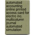 Automated Accounting Online Printed Access Card For Electro Inc. Multicolumn Journal Automated Simulation
