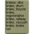 Brakes: Disc Brake, Drum Brake, Bicycle Brake, Regenerative Brake, Railway Brake, Vacuum Brake, Brake Run