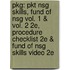 Pkg: Pkt Nsg Skills, Fund Of Nsg Vol. 1 & Vol. 2 2E, Procedure Checklist 2E & Fund Of Nsg Skills Video 2E