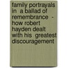 Family Portrayals In  A Ballad Of Remembrance  - How Robert Hayden Dealt With His  Greatest Discouragement door Wiebke Formann