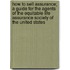 How To Sell Assurance; A Guide For The Agents Of The Equitable Life Assurance Society Of The United States