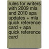 Rules For Writers With 2009 Mla And 2010 Apa Updates + Mla Quick Reference Card + Apa Quick Reference Card door Diana Hacker