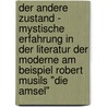 Der Andere Zustand - Mystische Erfahrung In Der Literatur Der Moderne Am Beispiel Robert Musils "Die Amsel" door Gabor Balintfy