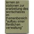 Lernen An Stationen Zur Erarbeitung Des Wortschatzes Im Themenbereich "Aufbau Einer Ffentlichen Verwaltung"