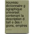 Nouveau Dictionnaire G Ographique Universel: Contenant La Description D Taill E Des R Gions, Empires ......