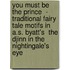 You Must Be The Prince  - Traditional Fairy Tale Motifs In A.S. Byatt's  The Djinn In The Nightingale's Eye