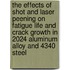 The Effects Of Shot And Laser Peening On Fatigue Life And Crack Growth In 2024 Aluminum Alloy And 4340 Steel