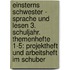 Einsterns Schwester - Sprache und Lesen 3. Schuljahr. Themenhefte 1-5: Projektheft und Arbeitsheft im Schuber