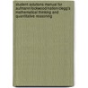 Student Solutions Manual For Aufmann/Lockwood/Nation/Clegg's Mathematical Thinking And Quantitative Reasoning by Richard N. Aufmann