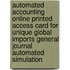 Automated Accounting Online Printed Access Card For Unique Global Imports General Journal Automated Simulation