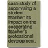 Case Study Of Supervising A Student Teacher: Its Impact On The Cooperating Teacher's Professional Development.