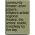 Community Theater: Avon Players, Hillsboro Artists' Regional Theatre, The Artists' Studio, Broadway By The Bay
