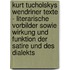 Kurt Tucholskys Wendriner Texte - Literarische Vorbilder Sowie Wirkung Und Funktion Der Satire Und Des Dialekts