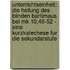 Unterrichtseinheit: Die Heilung Des Blinden Bartimaus Bei Mk 10,46-52 - Eine Kurzkatechese Fur Die Sekundarstufe