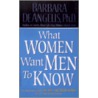 What Women Want Men To Know: The Ultimate Book About Love, Sex, And Relationships For You - And The Man You Love door Barbara De Angelis