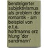 Bersteigerter Subjektivismus Als Problem Der Romantik - Am Beispiel Von E.T.A. Hoffmanns Erz Hlung 'Der Sandmann'