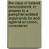 The Case Of Ireland Reconsidered, In Answer To A Pamphlet Entitled Arguments For And Against An Union, Considered