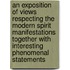 An Exposition of Views Respecting the Modern Spirit Manifestations Together with Interesting Phenomenal Statements