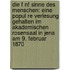 Die F Nf Sinne Des Menschen: Eine Popul Re Verlesung Gehalten Im Akademischen Rosensaal In Jena Am 9. Februar 1870