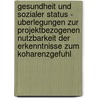 Gesundheit Und Sozialer Status - Uberlegungen Zur Projektbezogenen Nutzbarkeit Der Erkenntnisse Zum Koharenzgefuhl door Michael M. Fleisser