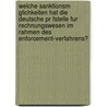 Welche Sanktionsm Glichkeiten Hat Die Deutsche Pr Fstelle Fur Rechnungswesen Im Rahmen Des Enforcement-Verfahrens? door Predrag Filipovic