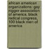 African American Organizations: Gay Nigger Association Of America, Black Radical Congress, 100 Black Men Of America