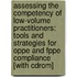 Assessing The Competency Of Low-Volume Practitioners: Tools And Strategies For Oppe And Fppe Compliance [With Cdrom]