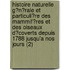 Histoire Naturelle G?N?Rale Et Particuli?Re Des Mammif?Res Et Des Oiseaux D?Coverts Depuis 1788 Jusqu'a Nos Jours (2)