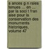S Ances G N Rales Tenues ... En ... Par La Soci T Fran Aise Pour La Conservation Des Monuments Historiques, Volume 47