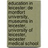 Education In Leicester: De Montfort University, Museums In Leicester, University Of Leicester, Leicester Medical School