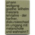 Johann Wolfgang Goethe: Wilhelm Meisters Lehrjahre - Der Harfner, Diskurswechsel Im Umgang Mit Melancholie Und Wahnsinn?
