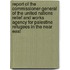Report Of The Commissioner-General Of The United Nations Relief And Works Agency For Palestine Refugees In The Near East