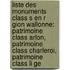 Liste Des Monuments Class S En R Gion Wallonne: Patrimoine Class Arlon, Patrimoine Class Charleroi, Patrimoine Class Li Ge