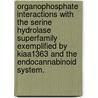Organophosphate Interactions With The Serine Hydrolase Superfamily Exemplified By Kiaa1363 And The Endocannabinoid System. by Daniel Koji Nomura