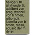 Heiliger (10. Jahrhundert): Adalbert Von Prag, Wenzel Von B Hmen, Wiborada, Ludmilla Von B Hmen, Rasso, Eduard Der M Rtyrer
