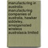 Manufacturing In Australia: Manufacturing Companies Of Australia, Hawker Siddeley, Amalgamated Wireless Australasia Limited